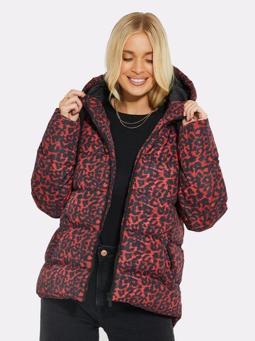 Threadbare Winter Jacket 'Chrissy' in Red: front