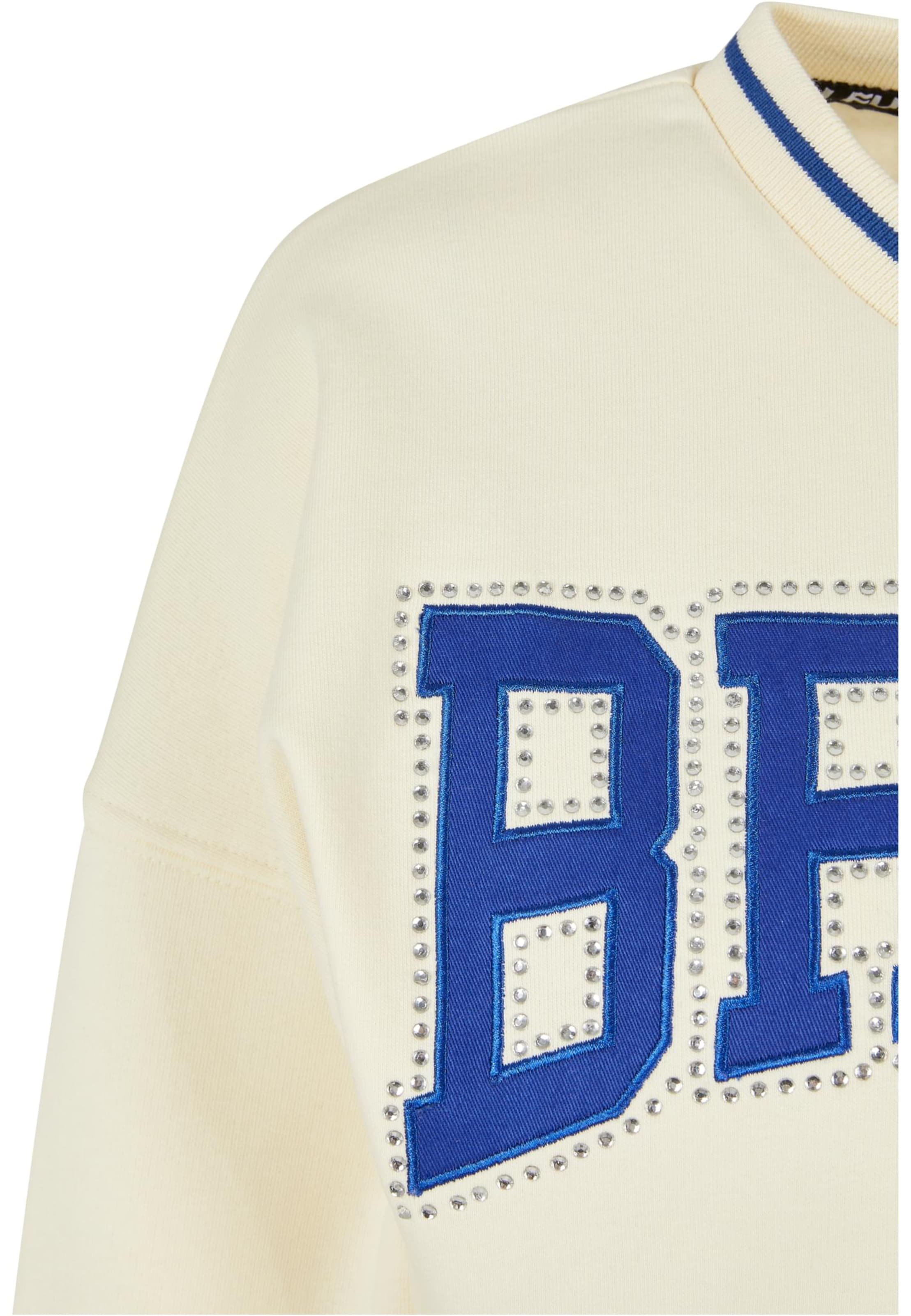 FUBU Sweatshirt 'Crew Rhinestone' in White