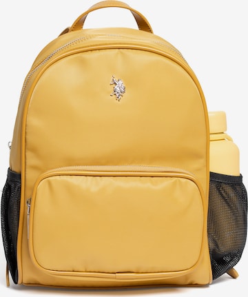 U.S. POLO ASSN. Rugzak in Geel: voorkant