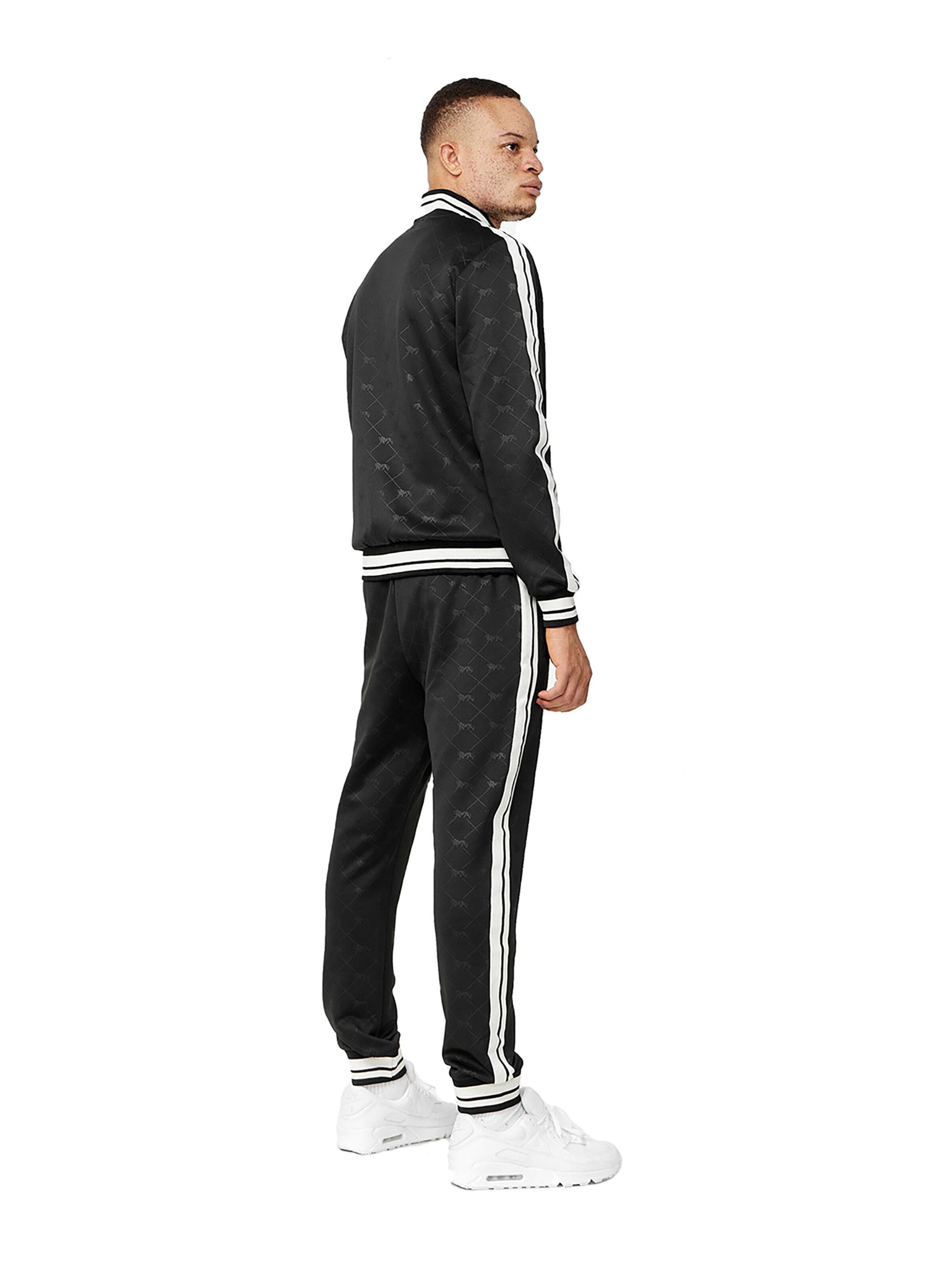 LONSDALE Tracksuit 'Ashwell' in Black