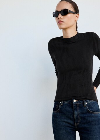 MANGO Pullover 'PUMA' in Schwarz: Vorderseite