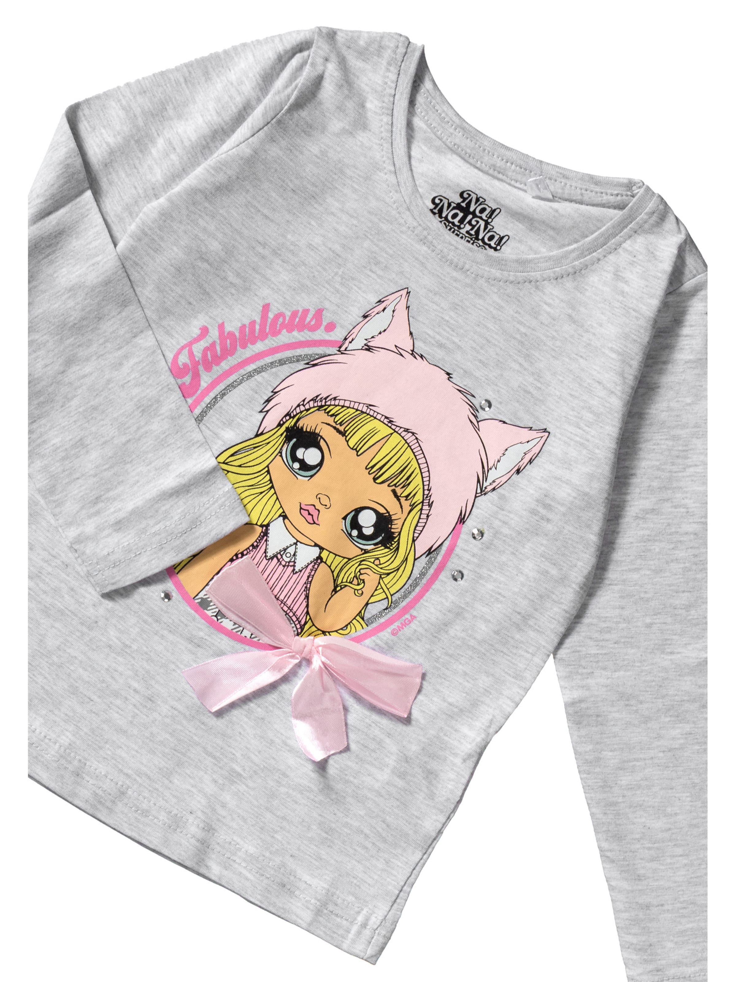 T-Shirt 'Paula Purrfect' Na! Na! Na! Surprise en gris