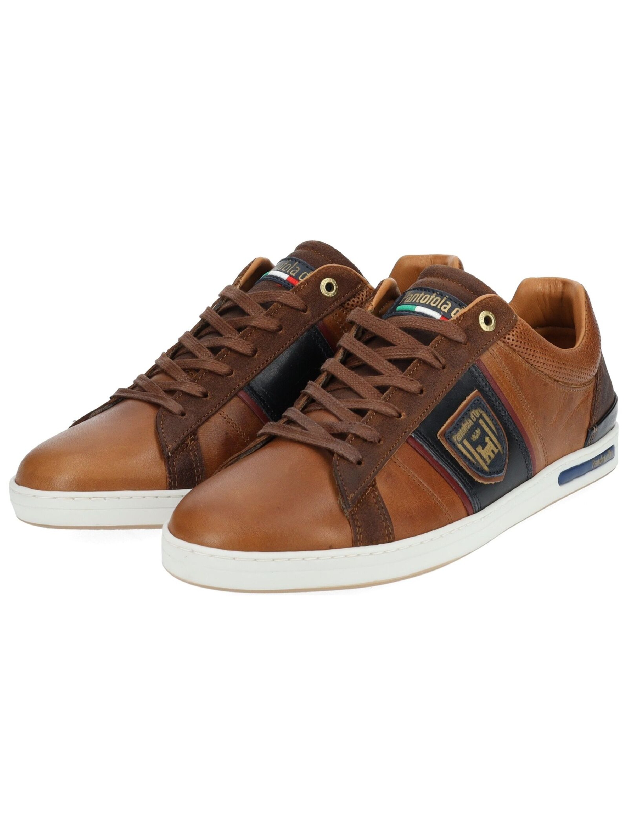 PANTOFOLA D'ORO Platform trainers 'Torretta' in Brown