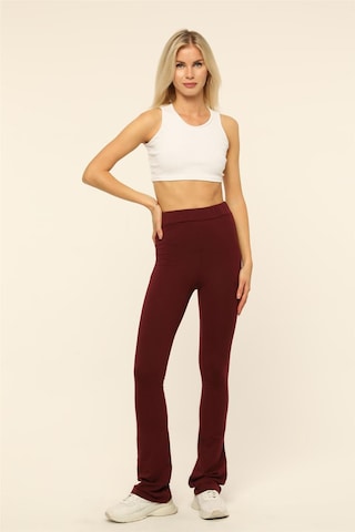 HOME STORE Flared Jeggings in Rot: Vorderseite