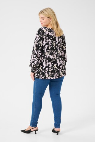 KAFFE CURVE Blus 'KC Lurana' i svart