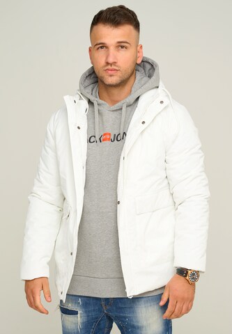 behype Between-Season Jacket 'BHANFIEL' in White: front