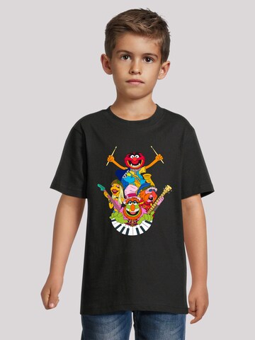 T-Shirt 'Disney Muppets Dr.Teeth And The Electric Mayhem' F4NT4STIC en noir : devant