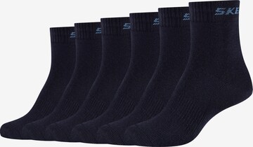 SKECHERS Athletic Socks in Blue: front