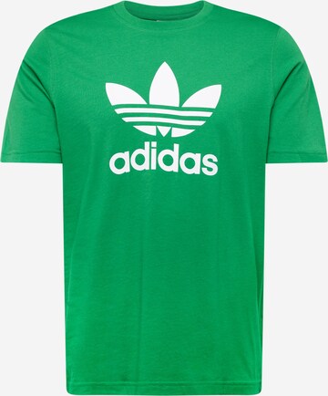 ADIDAS ORIGINALS Shirt 'Adicolor Classics Trefoil' in Groen: voorkant