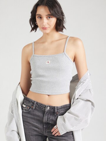 Calvin Klein Jeans Top in Grijs: voorkant