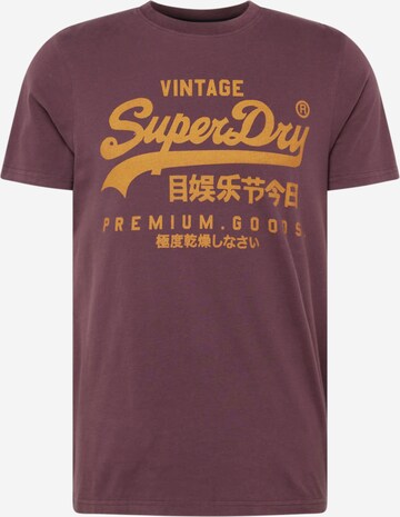 Superdry T-Shirt in Rot: predná strana