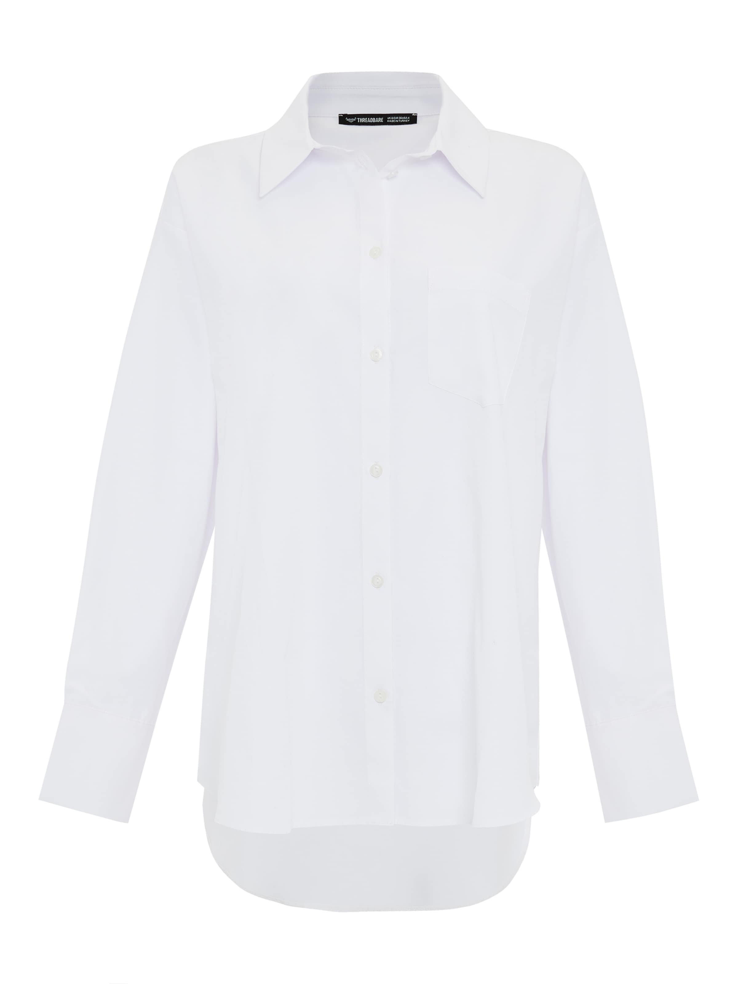 Threadbare Blouse 'Delialah' in Wit: voorkant