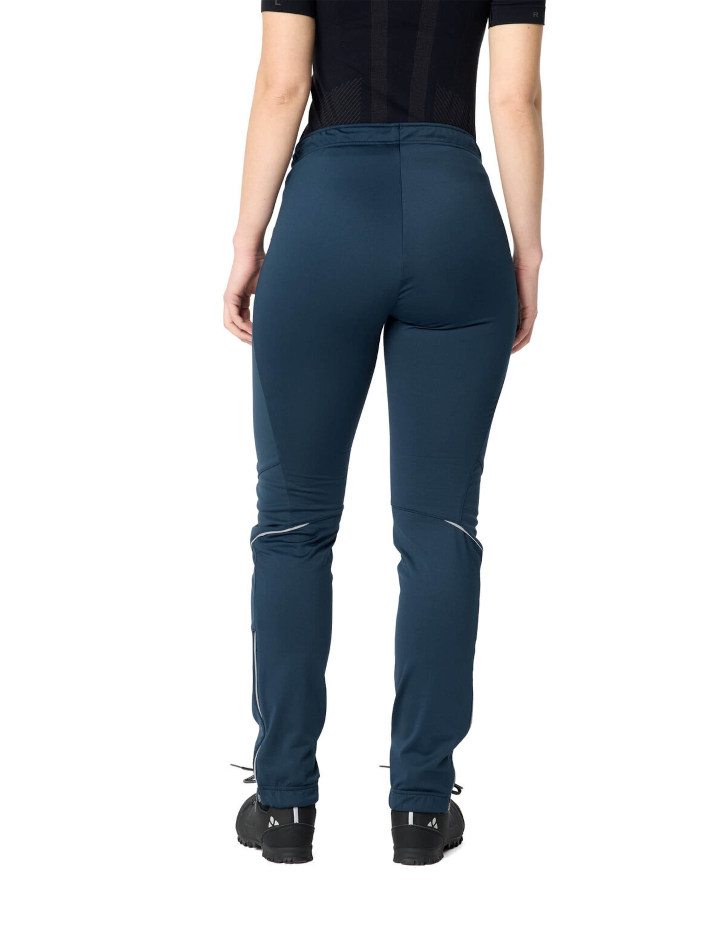 VAUDE Slimfit Sportbroek 'Wintry V' in Blauw