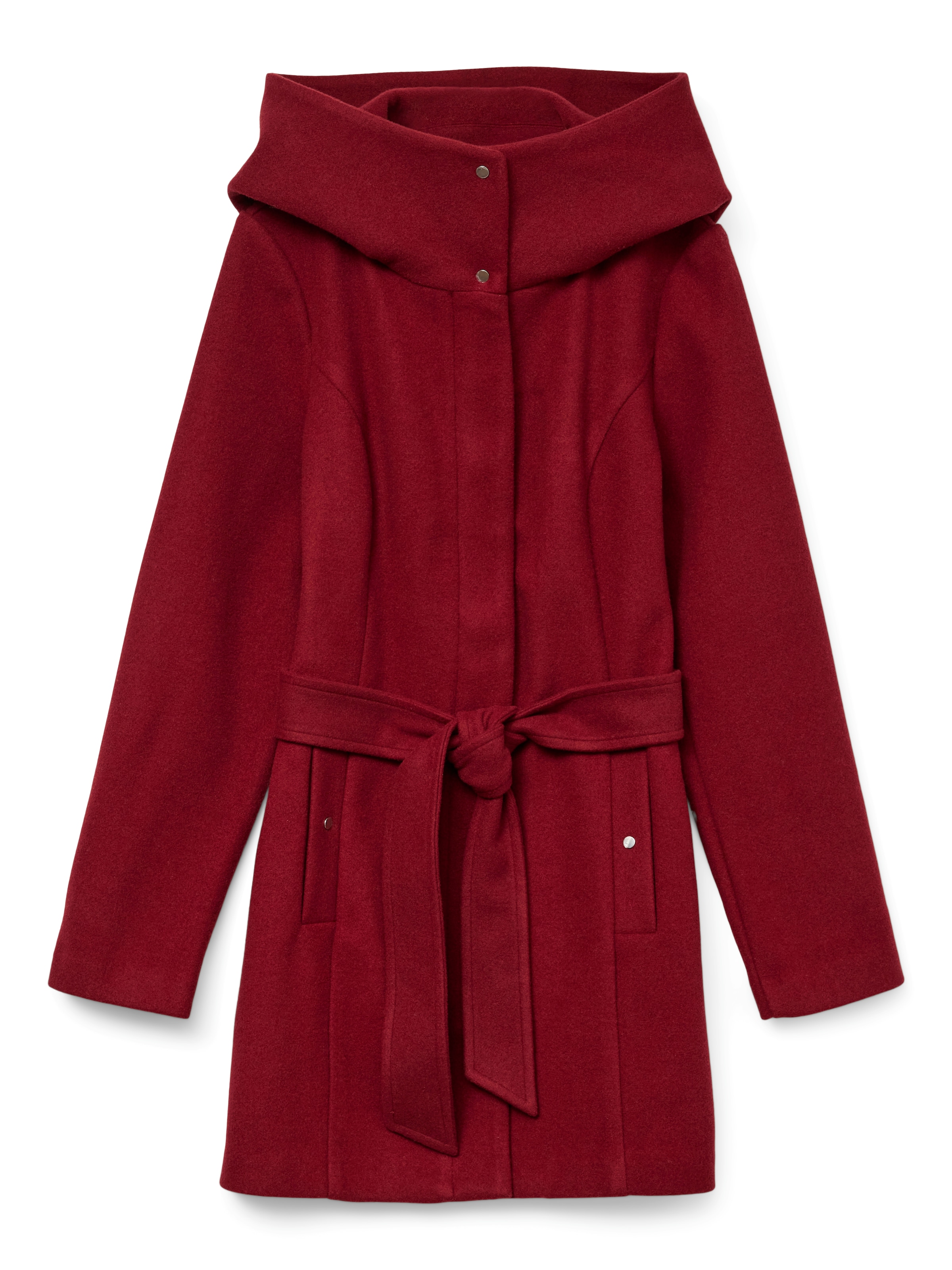 VERO MODA Between-Seasons Coat in Red: front