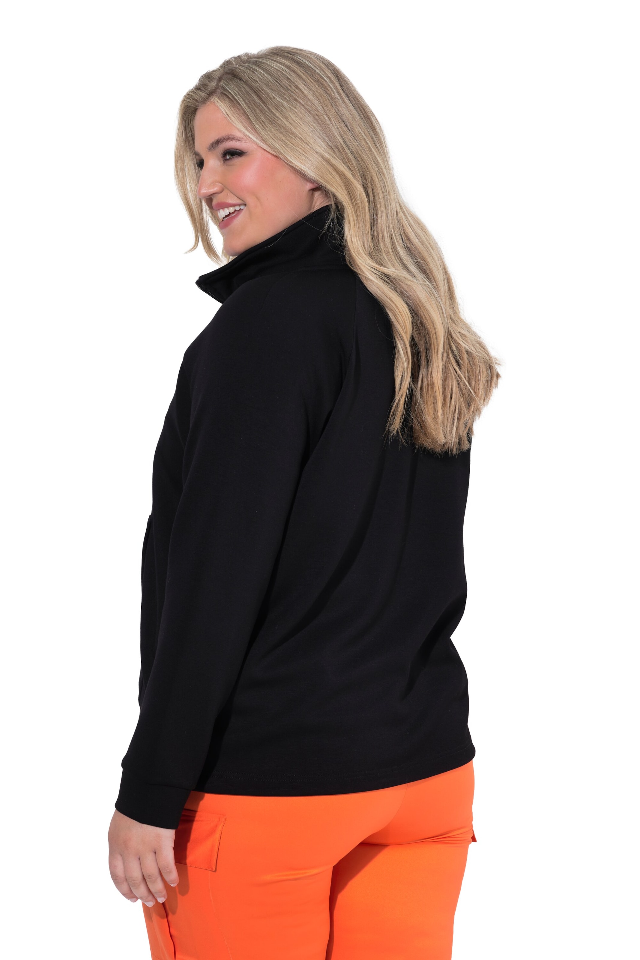 MIAMODA Sweatjacke in Schwarz
