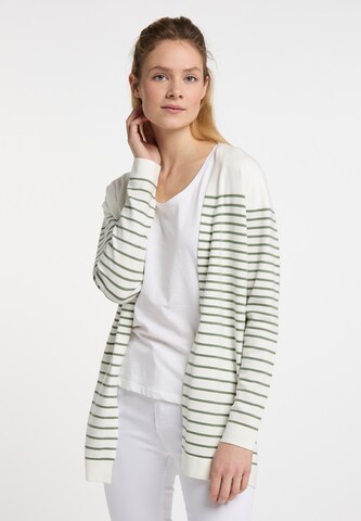 DreiMaster Maritim Knit cardigan 'Kilata' in White: front