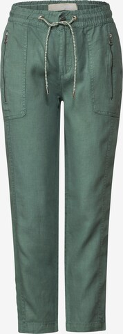 STREET ONE Tapered Pants in Green: front