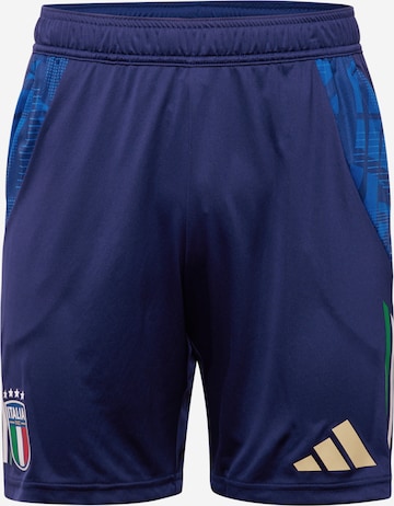 ADIDAS PERFORMANCE Slim fit Workout Pants in Blue: front