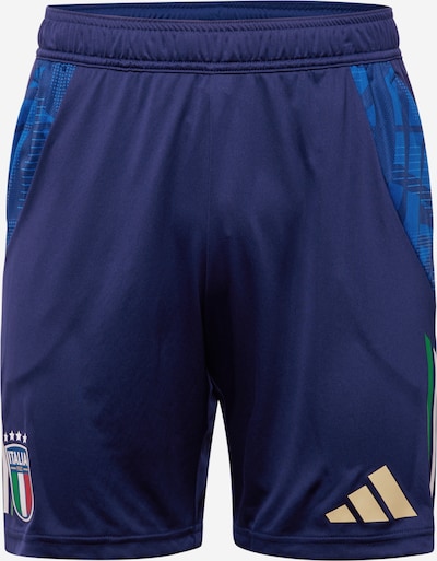 ADIDAS PERFORMANCE Спортен панталон в нейви синьо / лазурно синьо / светлозелено / червено, Преглед на продукта