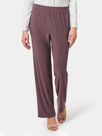 Goldner Loose fit Pants in Purple: front