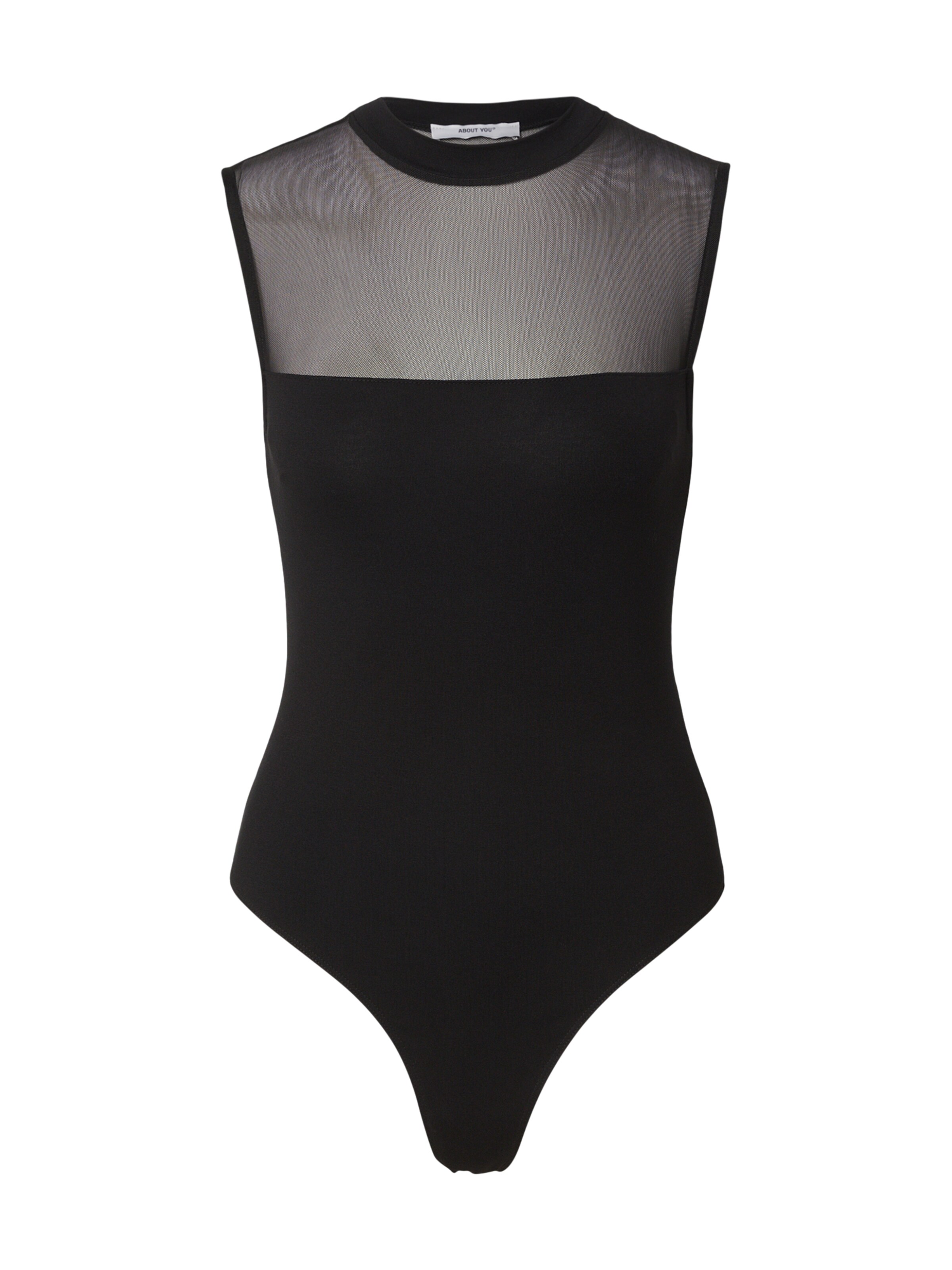 ABOUT YOU Rövid body 'Judith' - fekete: elől