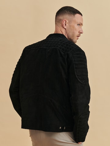 DAN FOX APPAREL Between-Season Jacket 'Levin' in Black