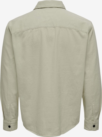 Only & Sons Comfort Fit Skjorte 'Team' i grå