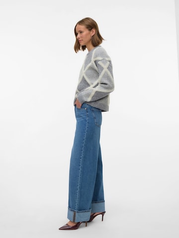 VERO MODA Zvonové kalhoty Džíny 'VMRAE' – modrá