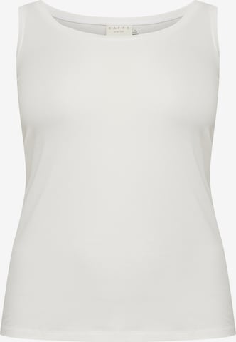 KAFFE CURVE Blouse in Wit: voorkant