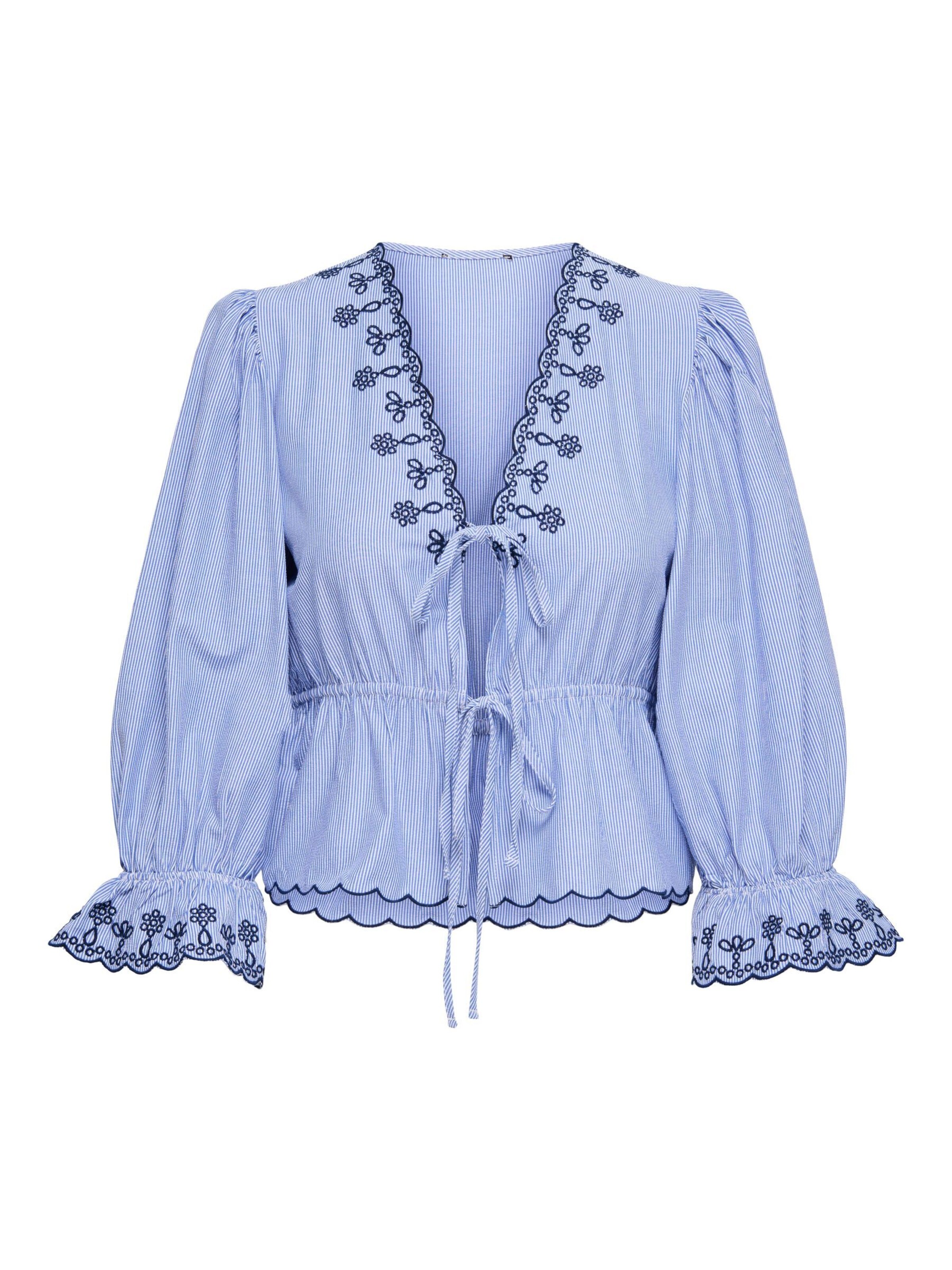 JDY Bluse 'JDYSAVANNAH' in Blau: Vorderseite