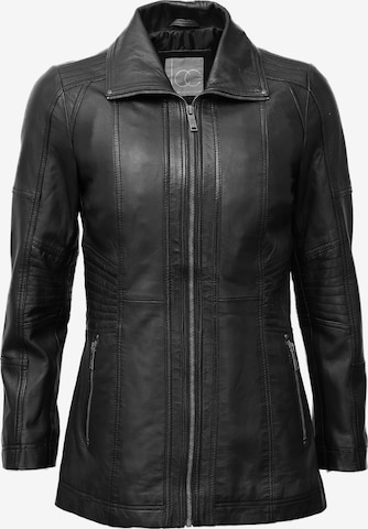 JCC Lederjacke in Schwarz: Vorderseite