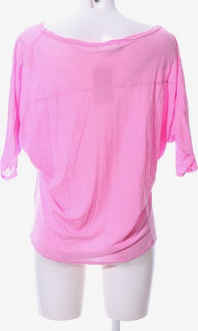 Velvet Oversized Shirt S in Pink