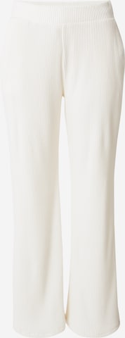 balta Abercrombie & Fitch Plačios klešnės Kelnės: priekis