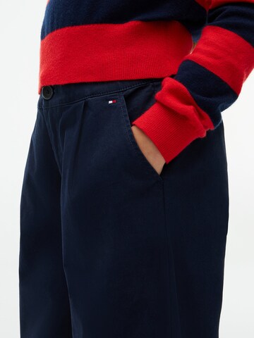 TOMMY HILFIGER Wide Leg Hose 'Essential' in Blau