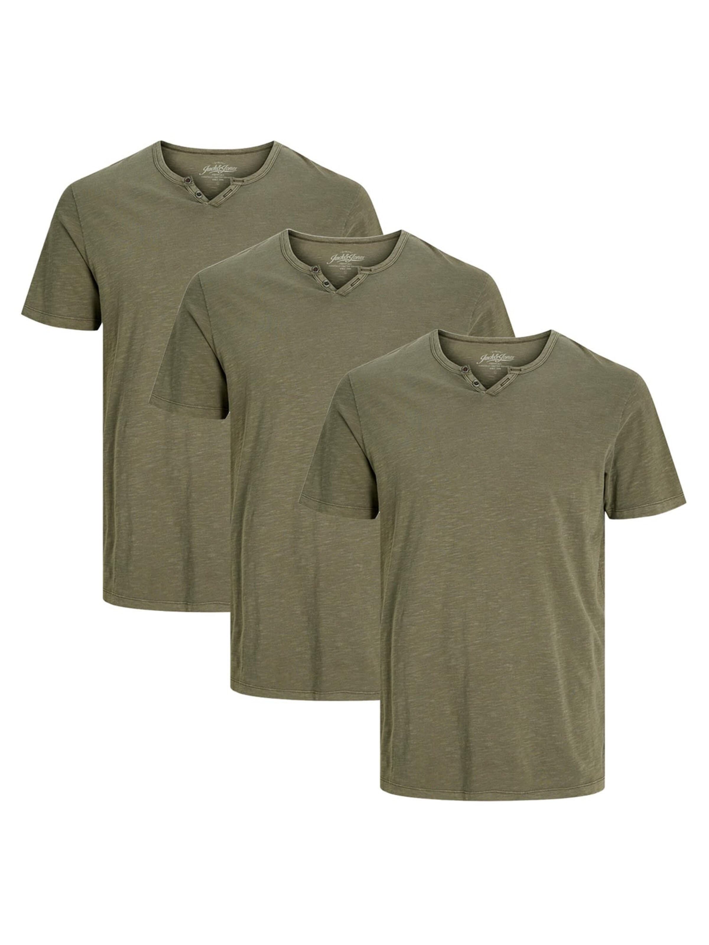 JACK & JONES Shirt 'Split' in Groen: voorkant