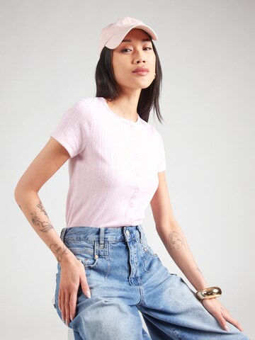 HOLLISTER Gebreid vest in Roze: voorkant
