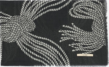 GOBI Cashmere Silmukkahuivi 'Rope Knots Printed Cashmere Shawl' värissä musta: etupuoli