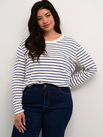 T-shirt 'KC Winni' KAFFE CURVE en blanc : devant
