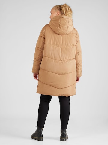 Vero Moda Curve Winter Coat 'Chalsey' in Brown