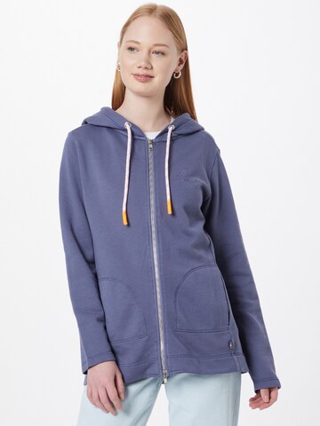 LIEBLINGSSTÜCK Zip-Up Hoodie 'Casidy' in Blue: front