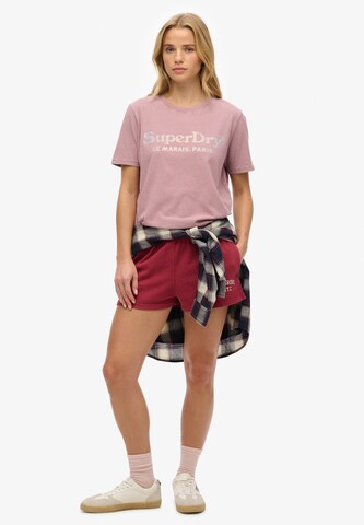 T-shirt 'Venue' Superdry en violet