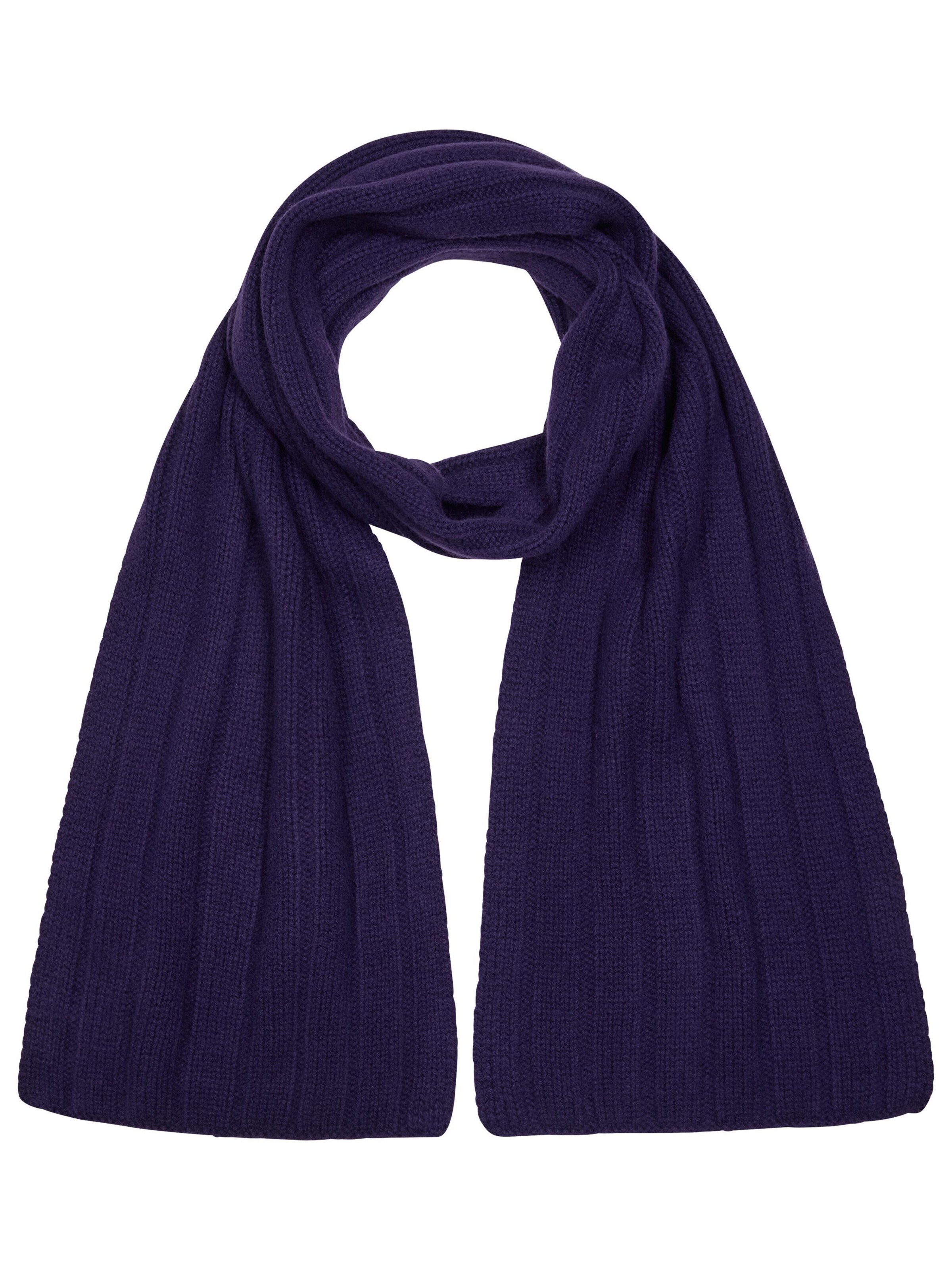 FALKE Scarf 'Pure Cashmere' in Purple: front