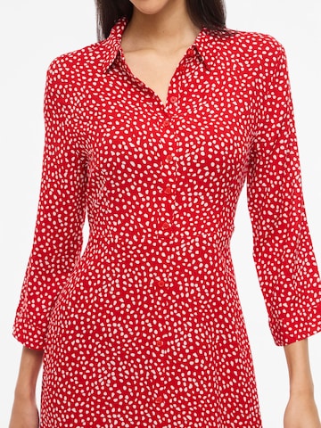 VILA - Vestido camisero 'VIAya Paya' en rojo