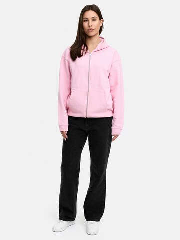 Daily Cotton Sweatjacke 'DCLUGO' in Pink