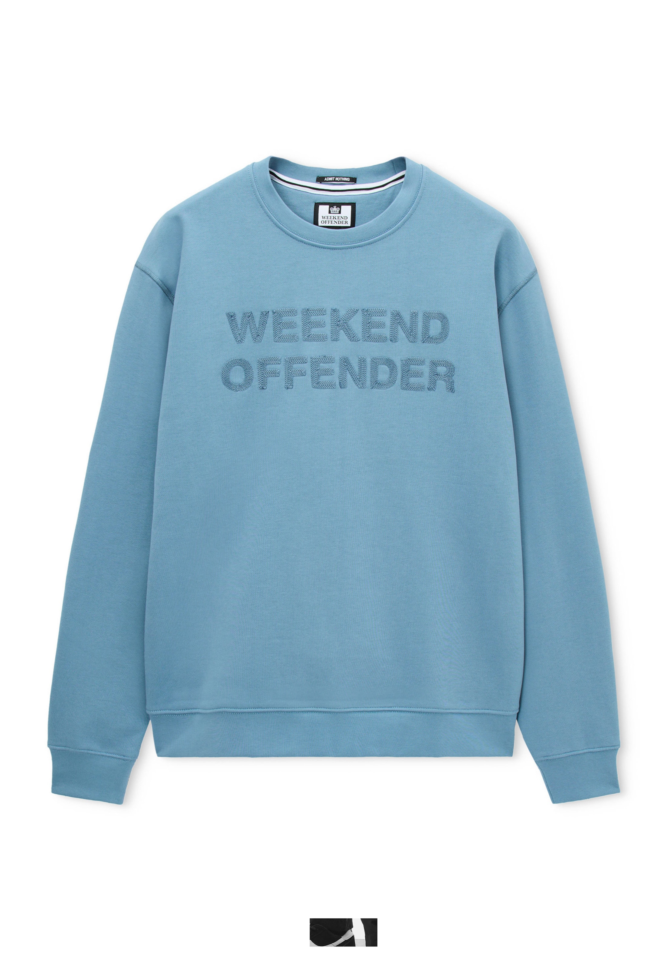 Weekend Offender Sweatshirt in Blauw: voorkant