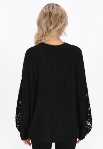 usha FESTIVAL - Casaco de malha em preto