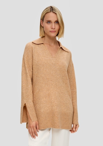 s.Oliver BLACK LABEL Sweater in Beige: front