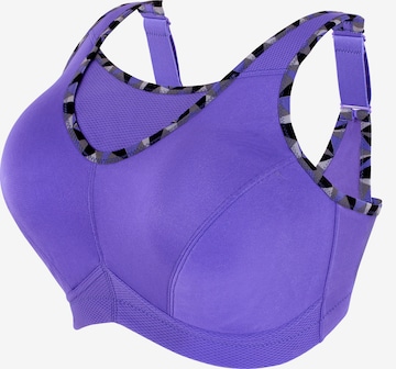GLAMORISE Bralette Bra in Purple: front