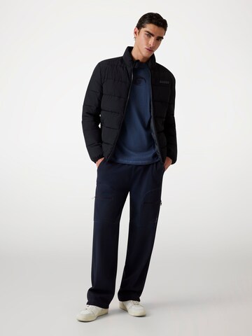 GUESS Wide Leg Hose in Blau