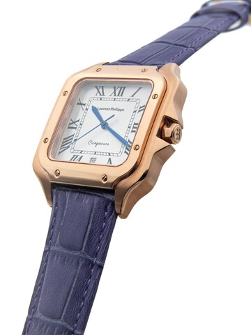 Laurent Philippe Analog watch 'Conqueror Spirit of the Rose Orchidée Nocturne' in Gold: front